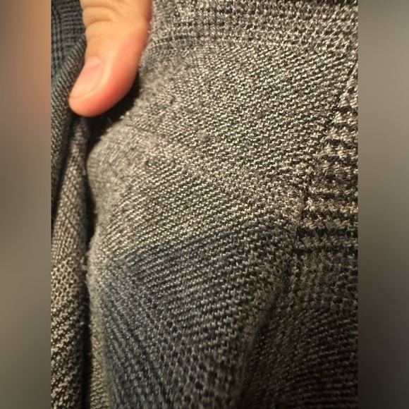 Catherines Gray Plaid Pull On Elastic Petite Pants Size OXWP 14-16WP - Picture 12 of 13